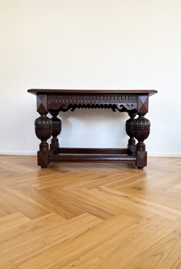 19th century oak table in Renaissance style