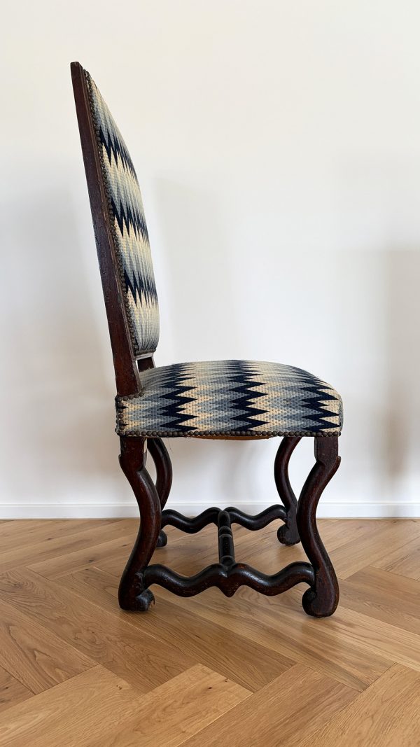 18th century pair oak chairs - France - Image 3