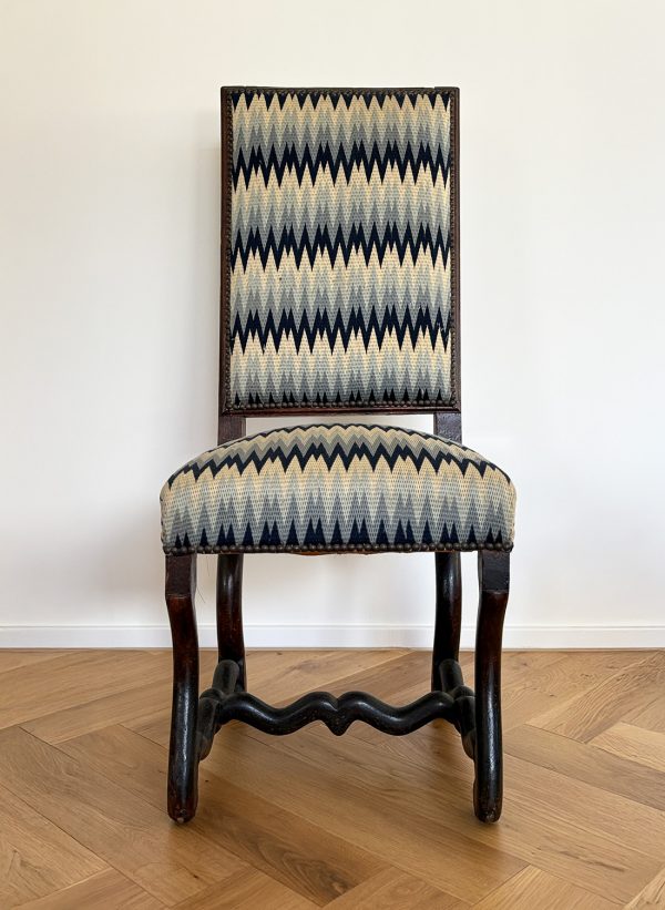 18th century pair oak chairs - France - Image 2